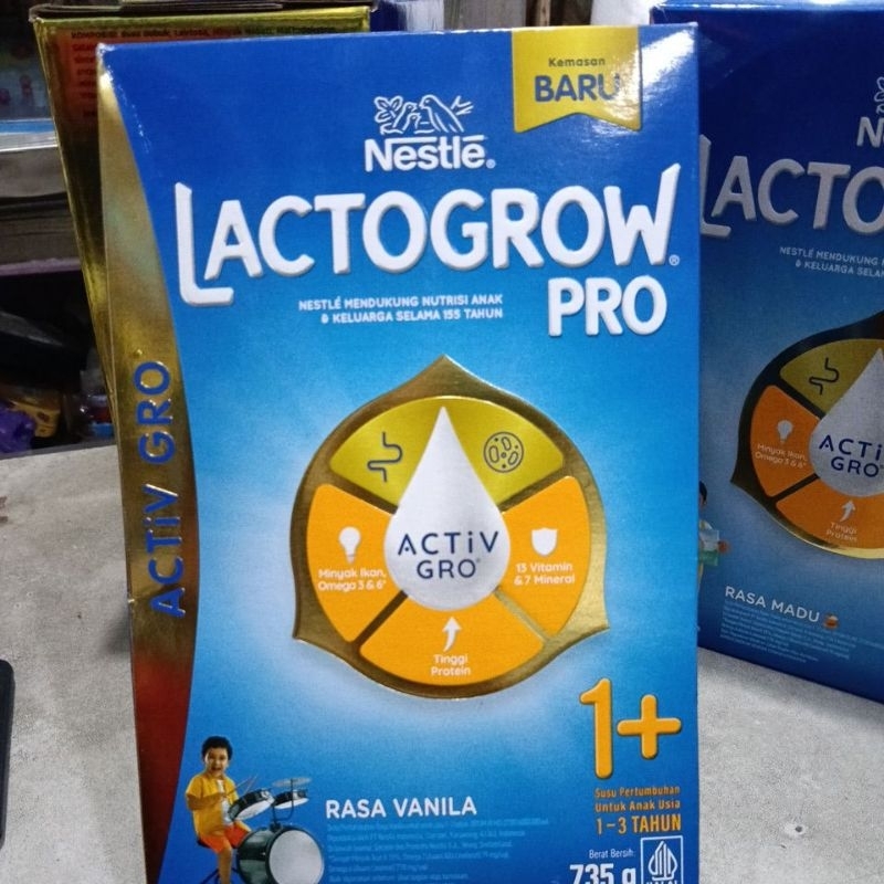 

lactogrow pro 1+ rasa vanila 735g