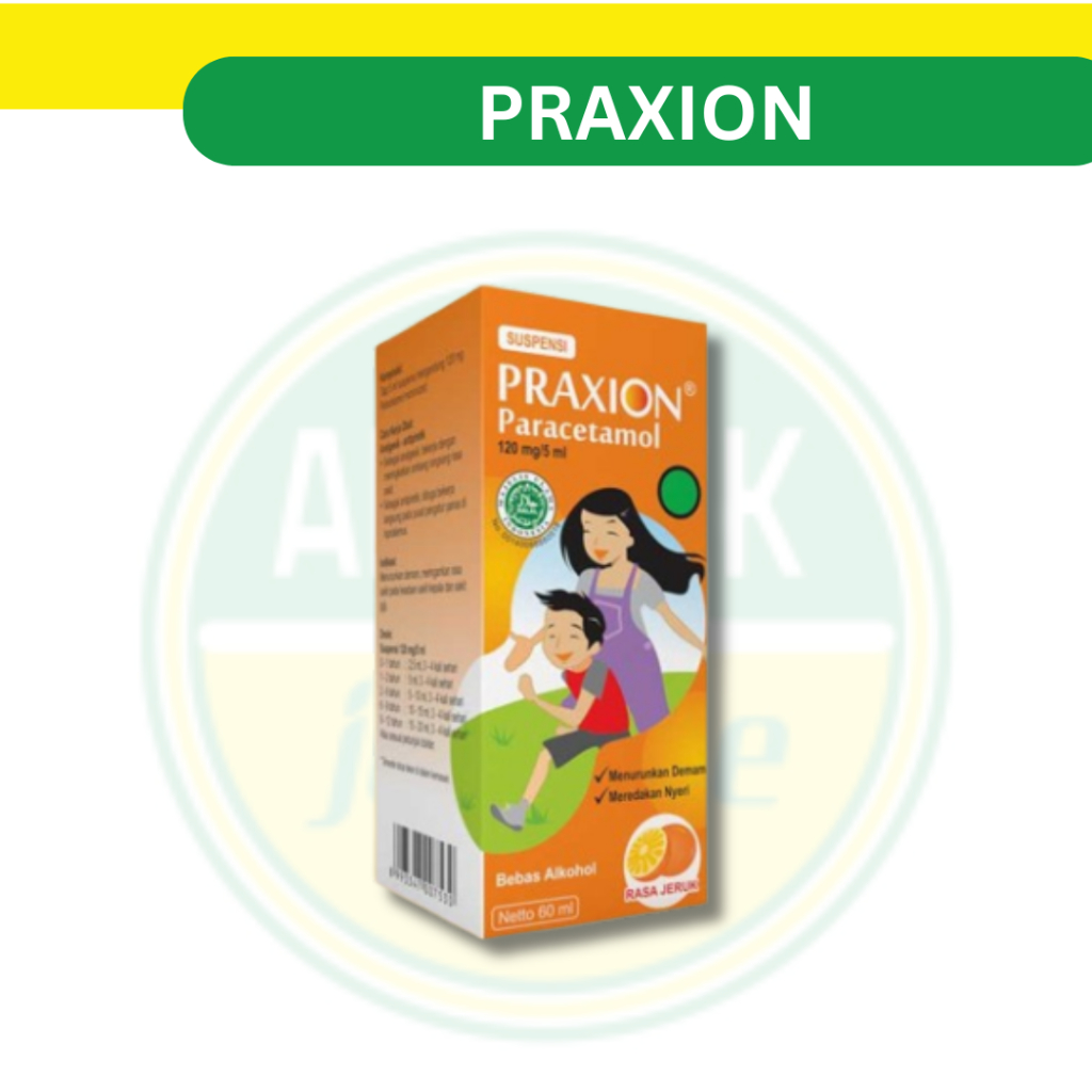 Praxion Sirup Paracetamol 120 mg 5 ml