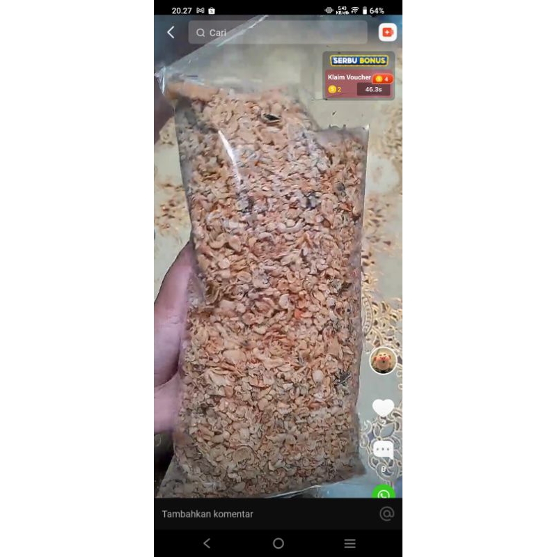

Kremesan/rontokan , tepung keripik tempe