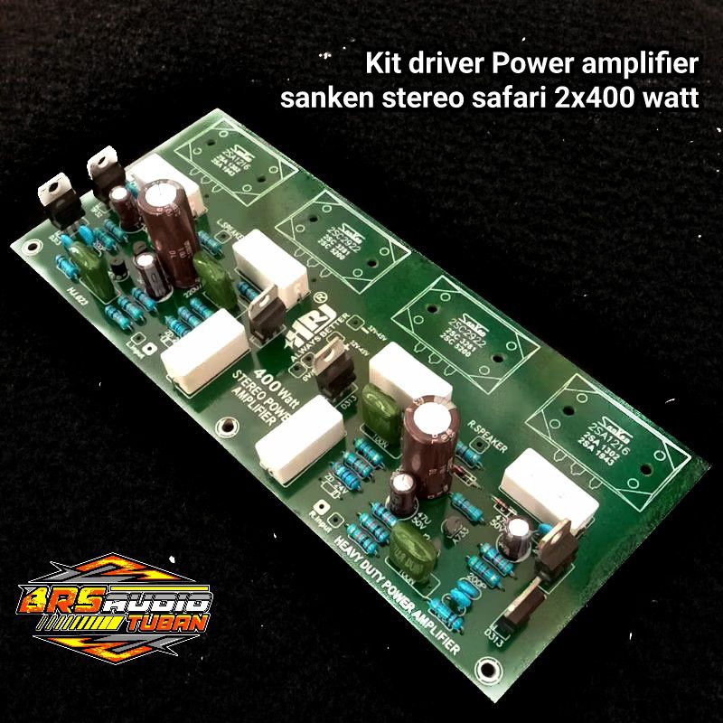 Kit driver Power amplifier sanken stereo safari 2x400 watt