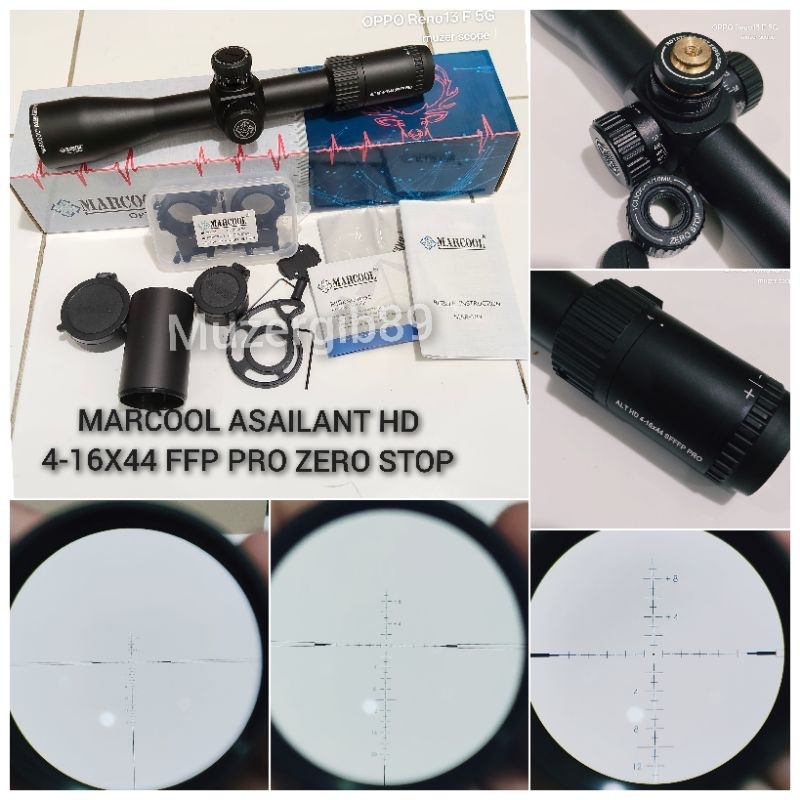 Telescope marcool asailant HD 4-16X44 SF FFP PRO ZERO STOP