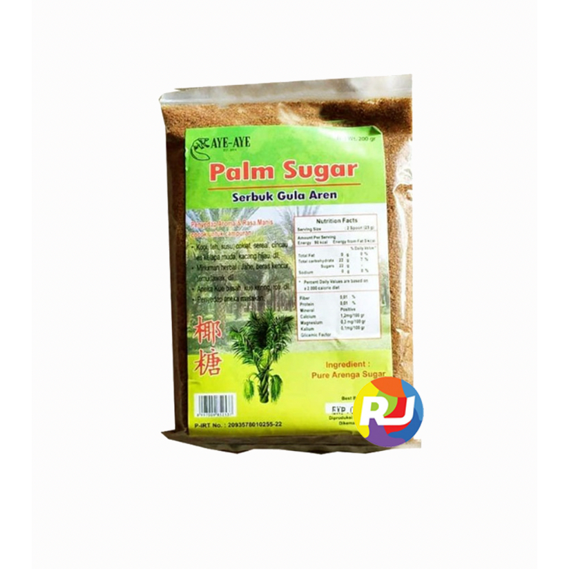 

Gula Aren AYE AYE Bubuk Palm Sugar Gula Semut 200gr