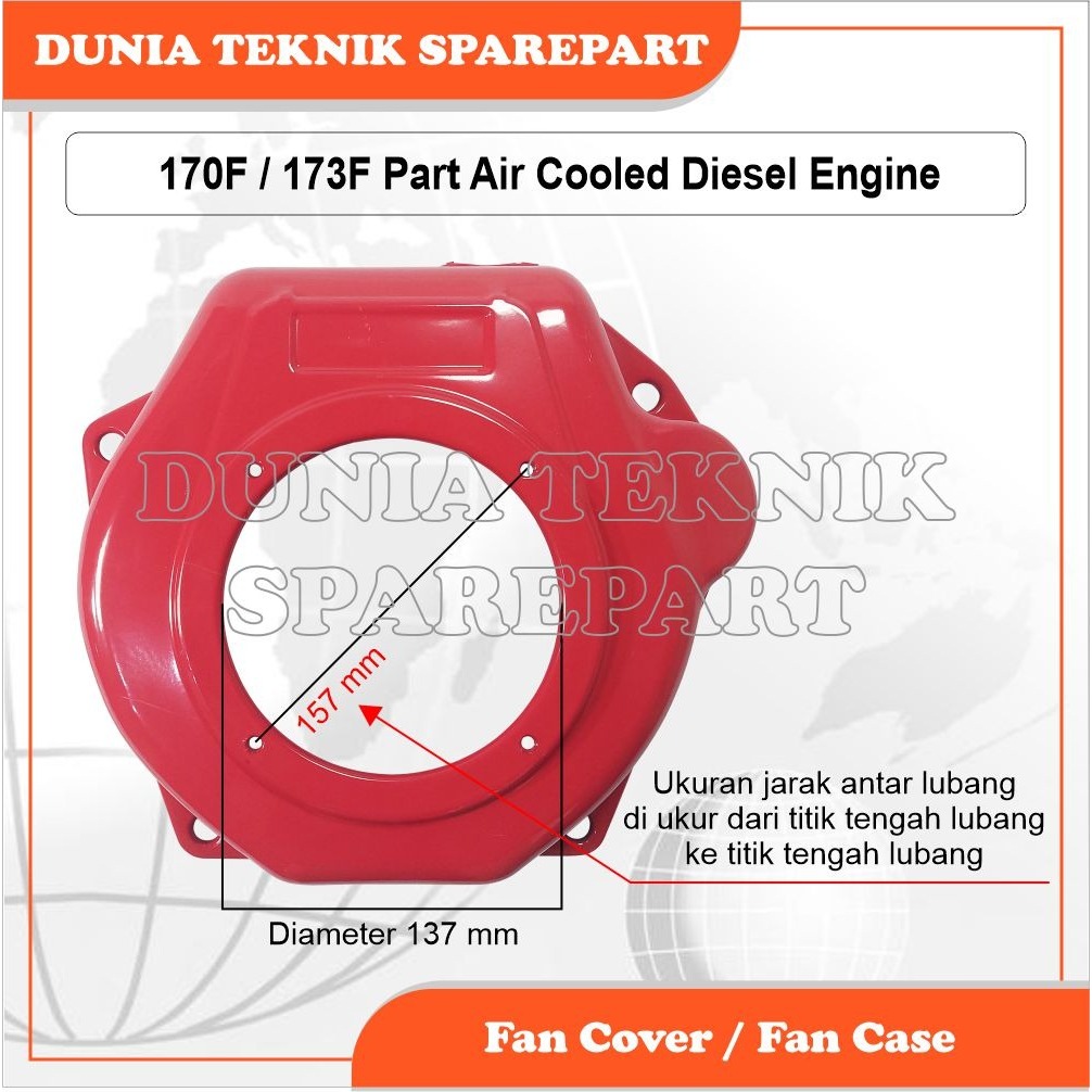 170F 173F FAN CASE / FAN COVER / TUTUP KIPAS / TUTUP KAP ENGKOL