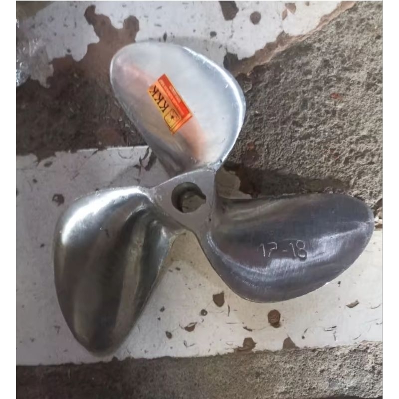 baling baling aluminium 17/18 as 3/4 untuk perahu nelayan