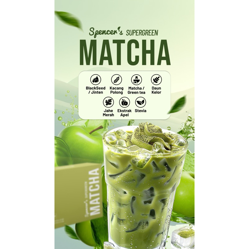 

Spencer's Matcha Metabolism Support / SuperGreen Matcha 1 Box / Diet Slimming / Food Replacement