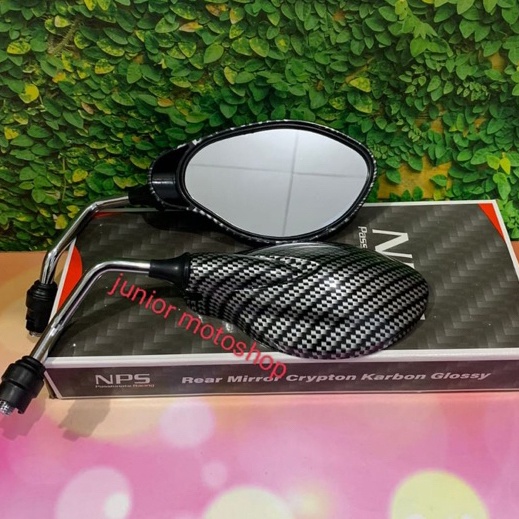 KODE B74A Spion X1 Chrome carbon glossy dan Chrome original spion yamaha X1 original thailand