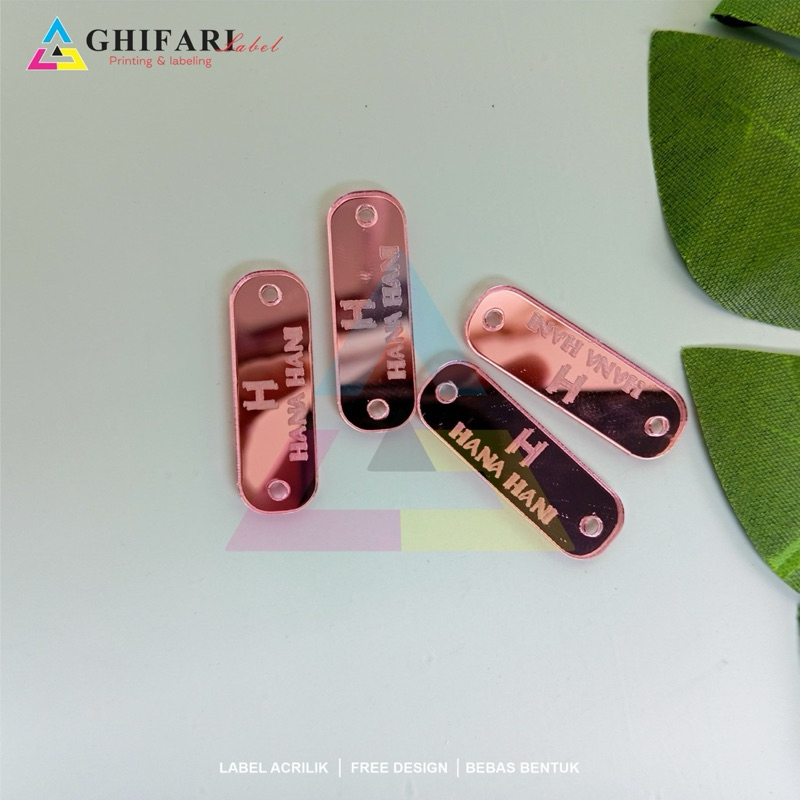 

minimal 100pcs/label acrilik/label hijab/label custom