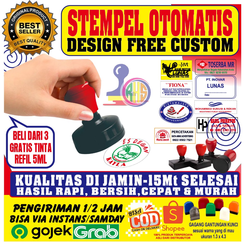 

[TERMURAH]Stempel Flash,Stempel Otomatis, Stempel Murah, Stempel Toko, Stempel Logo, Stempel Adm Pem