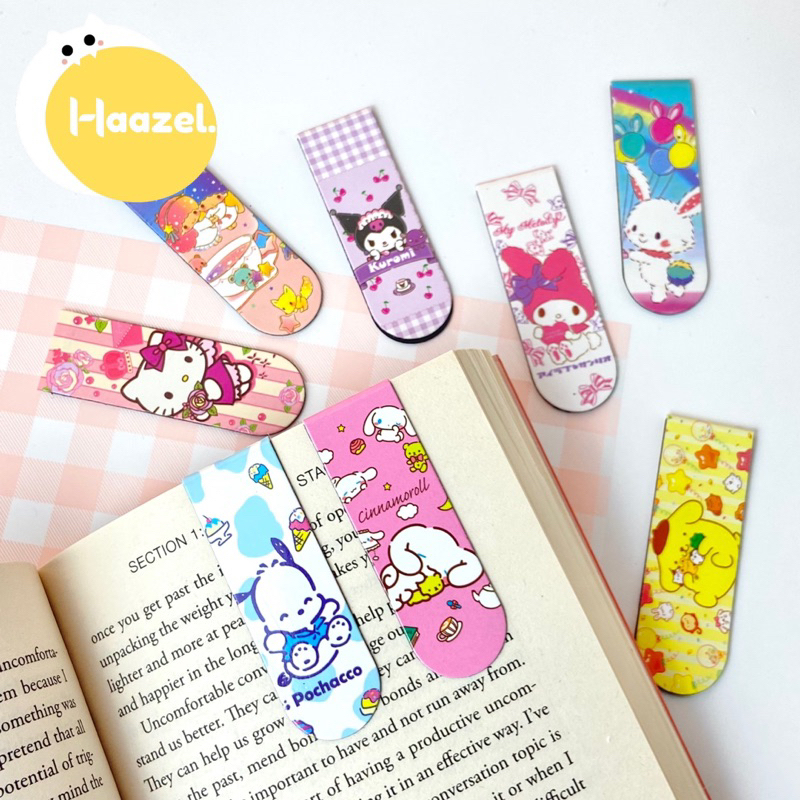 

Pembatas Buku Magnet Magnetic Bookmark Klip Lipat Penanda Kertas Marker Karakter Sanrio Kuromi Lucu