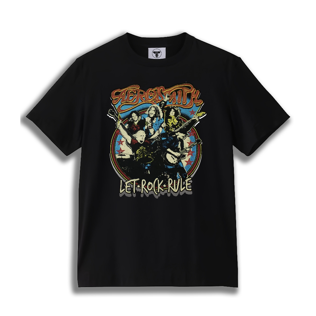 T-shirt Aerosmith Let Rock Rule | Kaos Band Aerosmith Premium