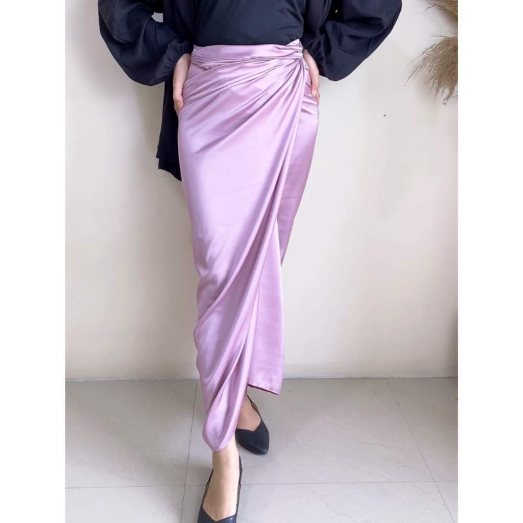 Rok lilit polos saten velvet / rok lilit satin MUAT JUMBO polos / rok lilit polos instan / rok insta