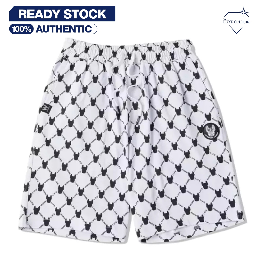 Lifework Radog All Over White Patch Shortpants / Celana Pendek Branded Original