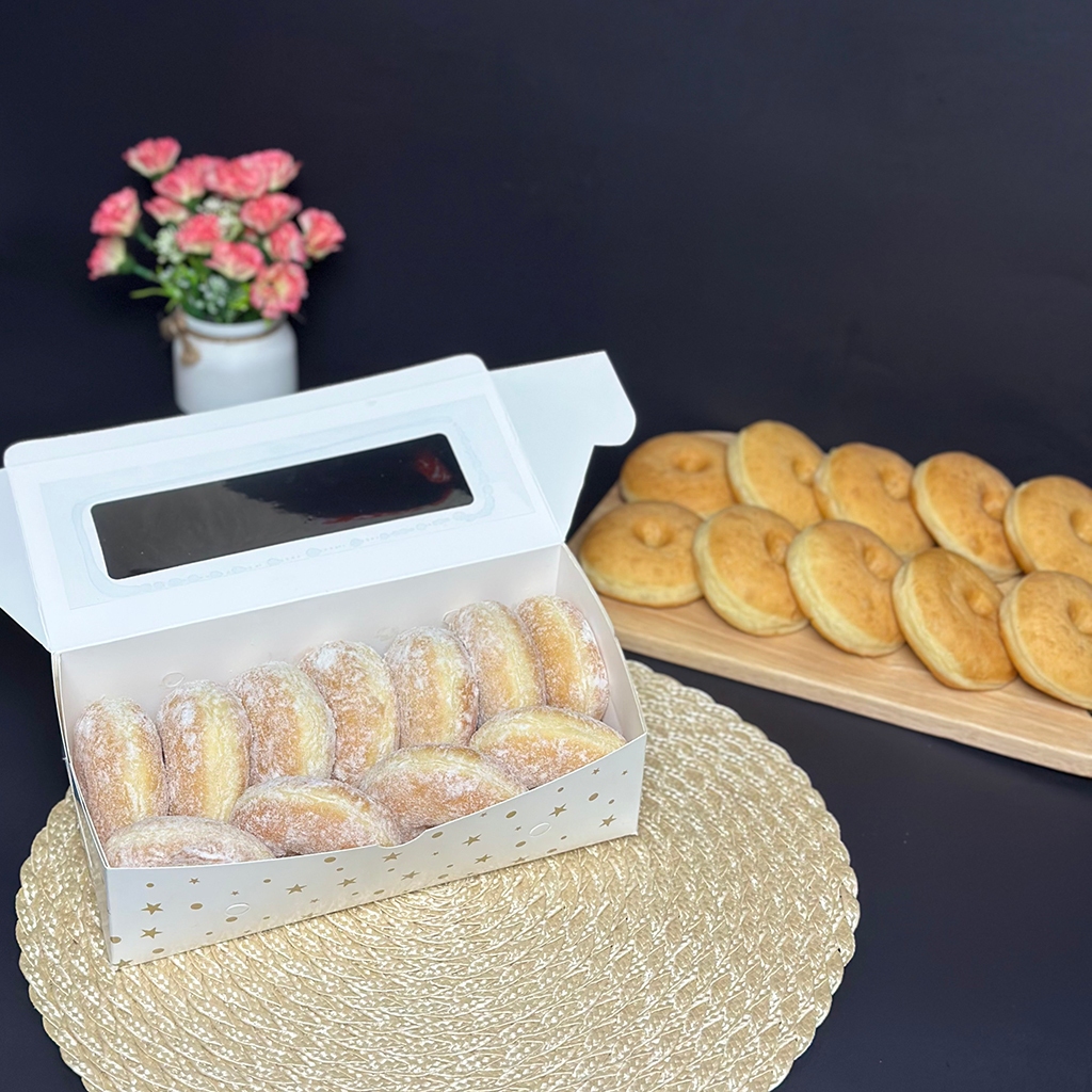 Donat Kentang Susu Donut Frozen Tabur Salju Premium Butter Lembut dan Empuk Homemade by RaMaChef