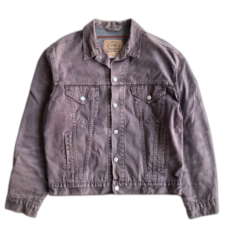 Trucker jacket levis Black Tab Blangket Original.
