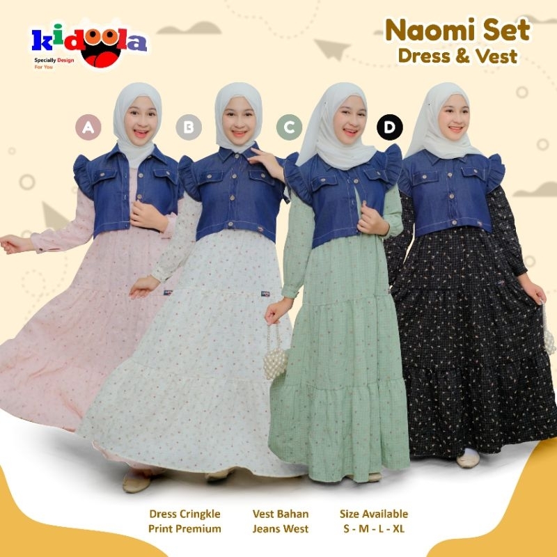 [7-16 th] GAMIS SET OUTER NAOMI SHAFIYAH DAHLIA ANAK CEWEK REMAJA TANGGUNG 7 8 9 10 11 12 13 14 15 1