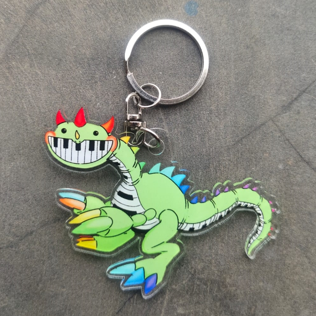 Gantungan Kunci Pianosaurus Poppy Playtime Ganci Pianosaurus Poppy Playtime Gantungan Kunci Akrilik 
