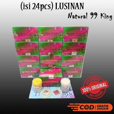 Krim Natural King LUSINAN (isi 24pcs) | Krim 99 King Dus Pelangi Orginal