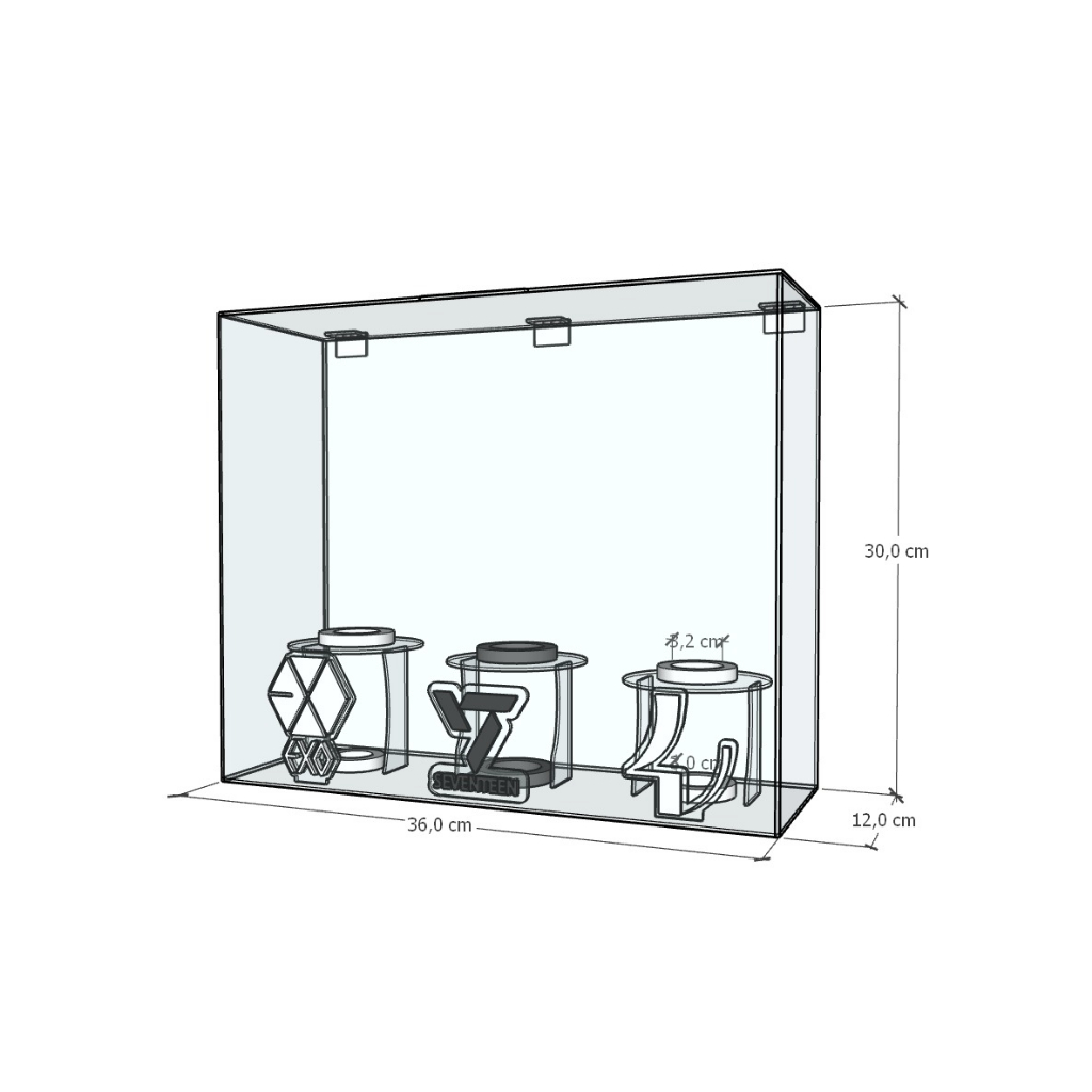 Rak Lightstick EXO Versi 3 x Seventeen Versi 3 x Woodz Versi 1