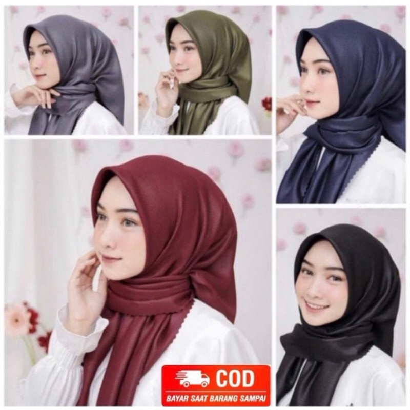 Hijab Segiempat Glowing Sinar Premium by HUMAIRA