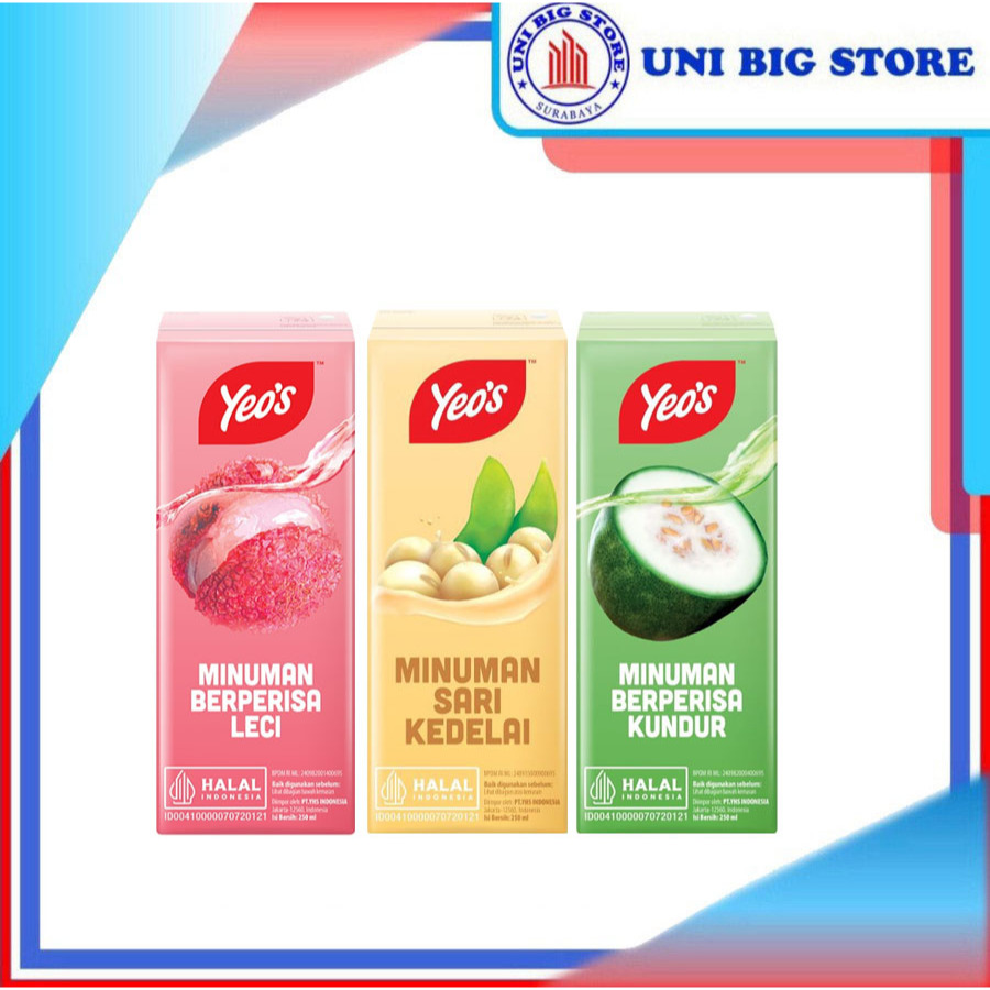 

Yeo's Minuman Lychee | Winter Melon | Sari Kedelai 250 ml