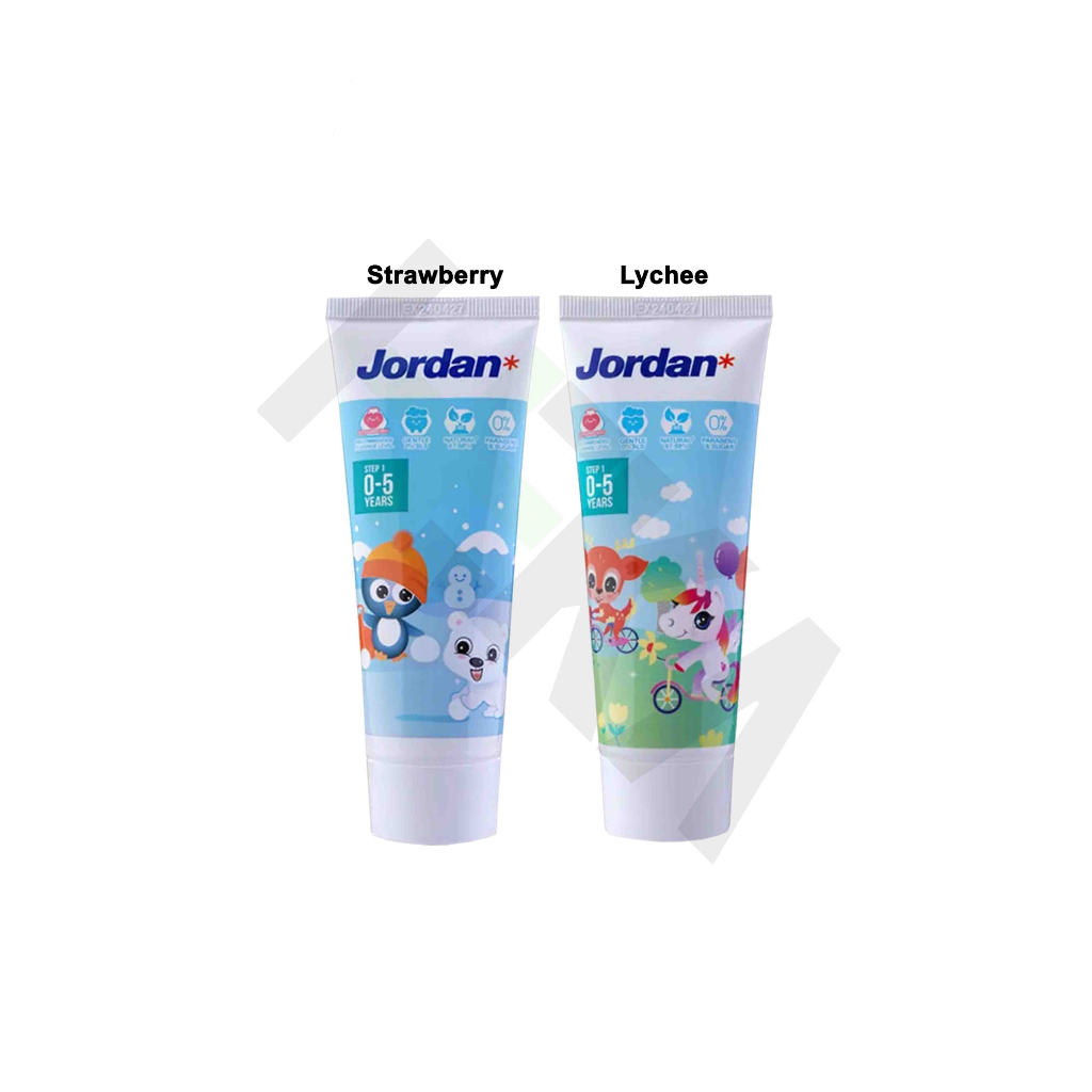 Pasta Gigi Jordan Kids Step 1 (0-5 Tahun) - Pasta Gigi Anak [Majapahit]