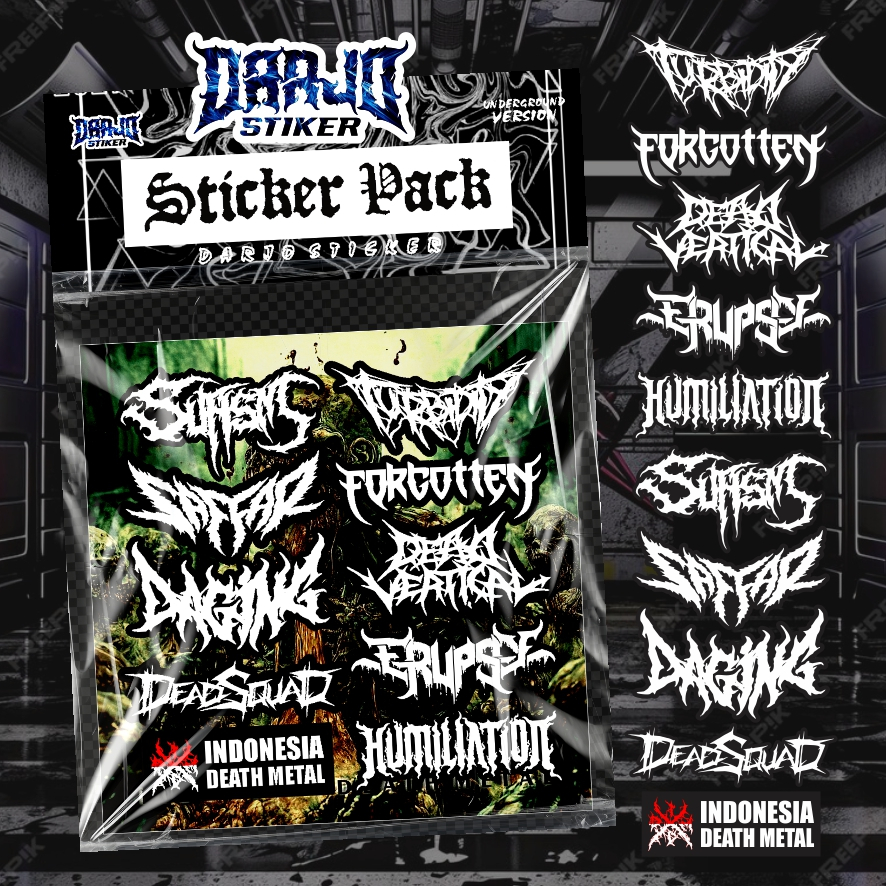 

Stiker Package Band Metal IDDM " VOL 2 " Glossy Anti Air Tinggal Tempel
