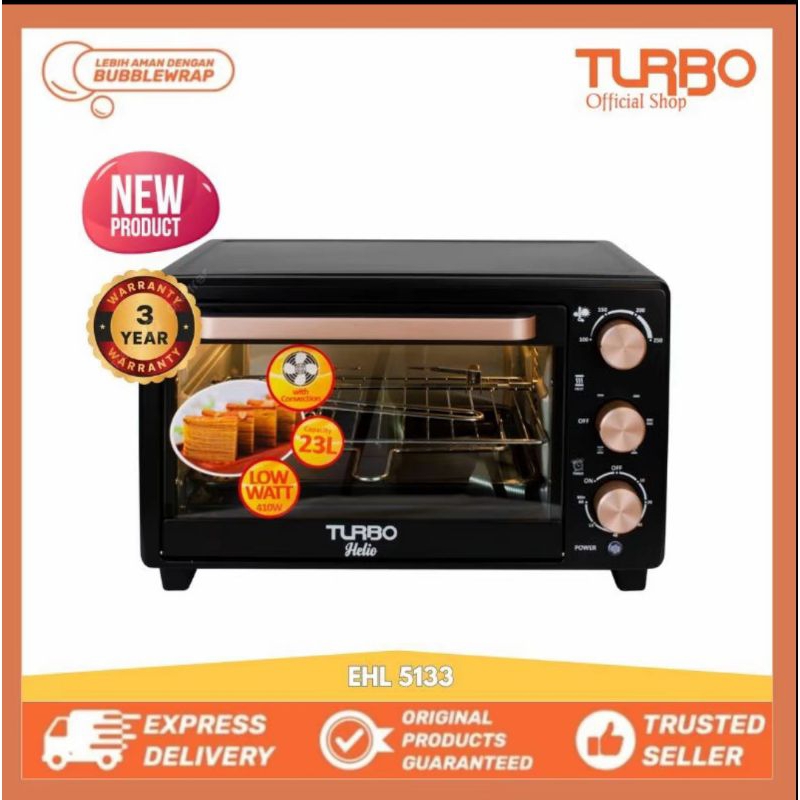 TURBO Oven Listrik 23 Liter EHL5133 Oven Toaster 