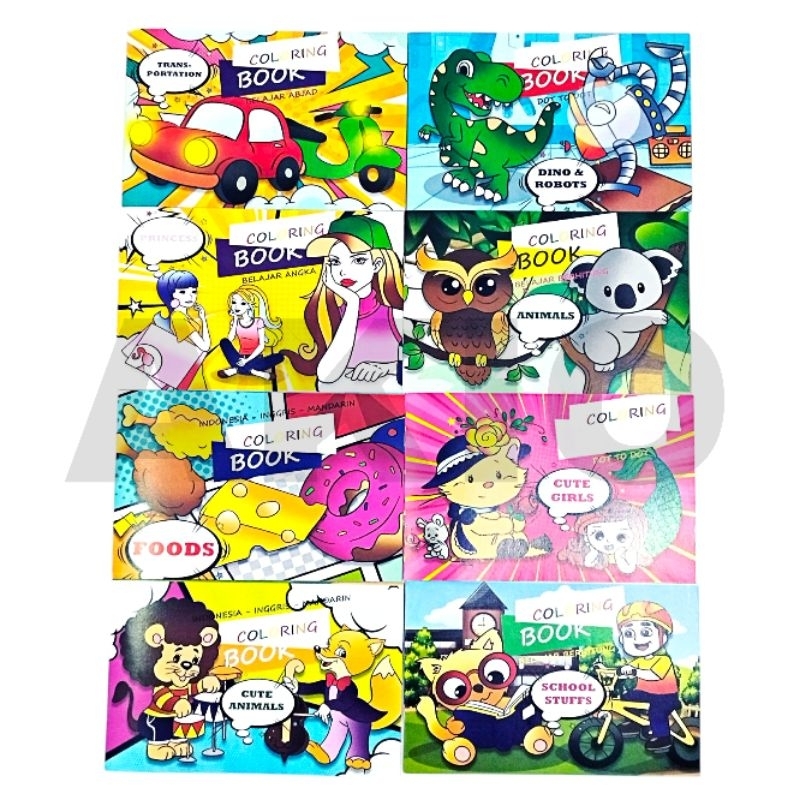 Buku Mewarnai Anak Paud TK SD 2 3 4 5 Tahun LENGKAP MURAH BOLEH PILIH IF-B8S Berhitung Tambah Kurang