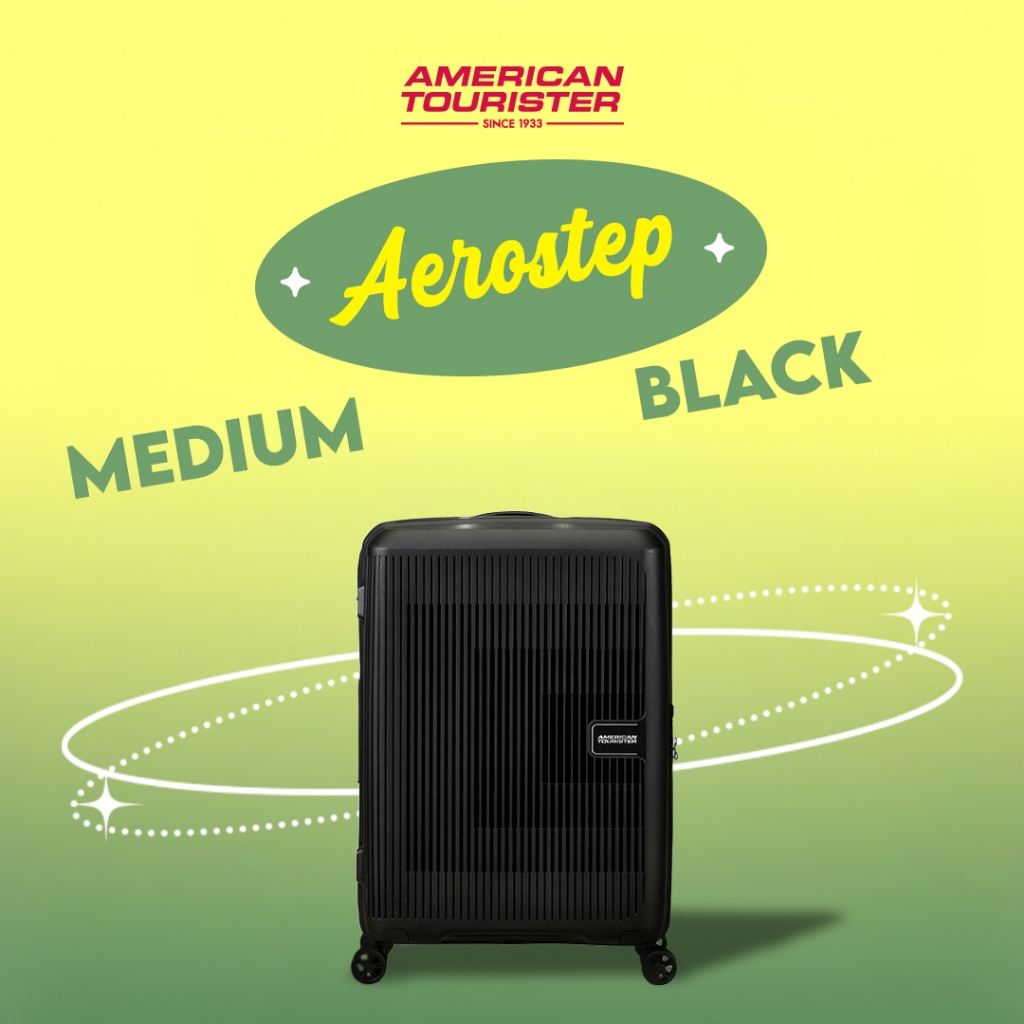 American Tourister Koper Hardcase Aerostep Medium 24" - Black