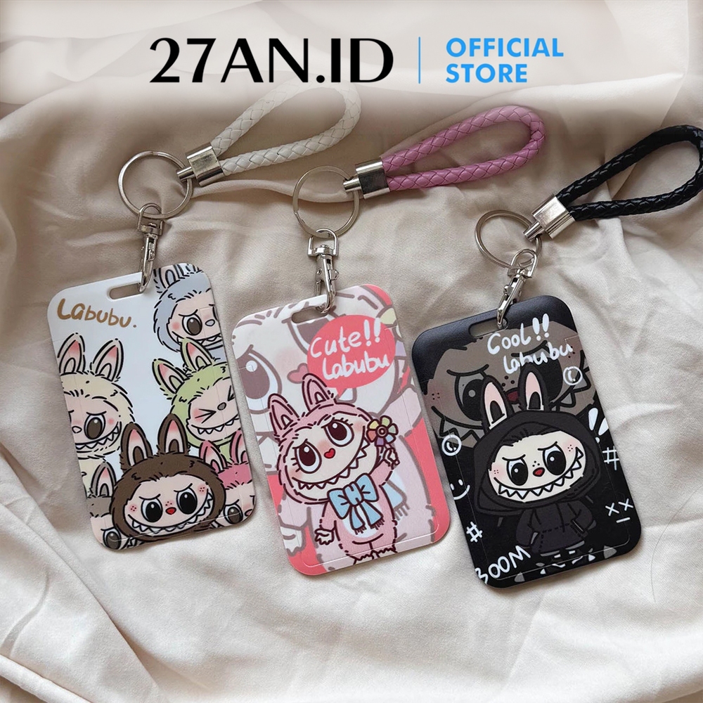 (27AN.ID) Name Tag Id Card Holder  H780 Kotak Id Card Holder Frame Casing Id Card Panitia Labubu
