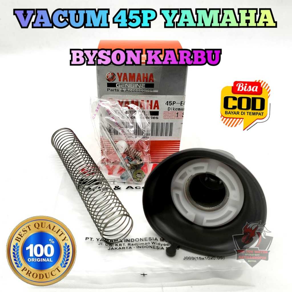 Vakum karburator 45P Asli Original Motor Yamaha Byson Karbu , Bison Pakum Fakum Carbu Karburator kab