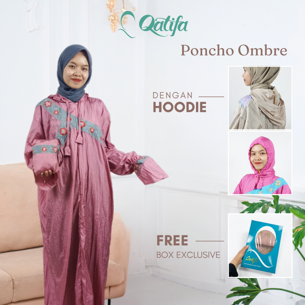 One Piece Mukena Parasut Terbaru Motif Traveling Mini Pouch Terusan Mukena Jubah Langsung Travel Par