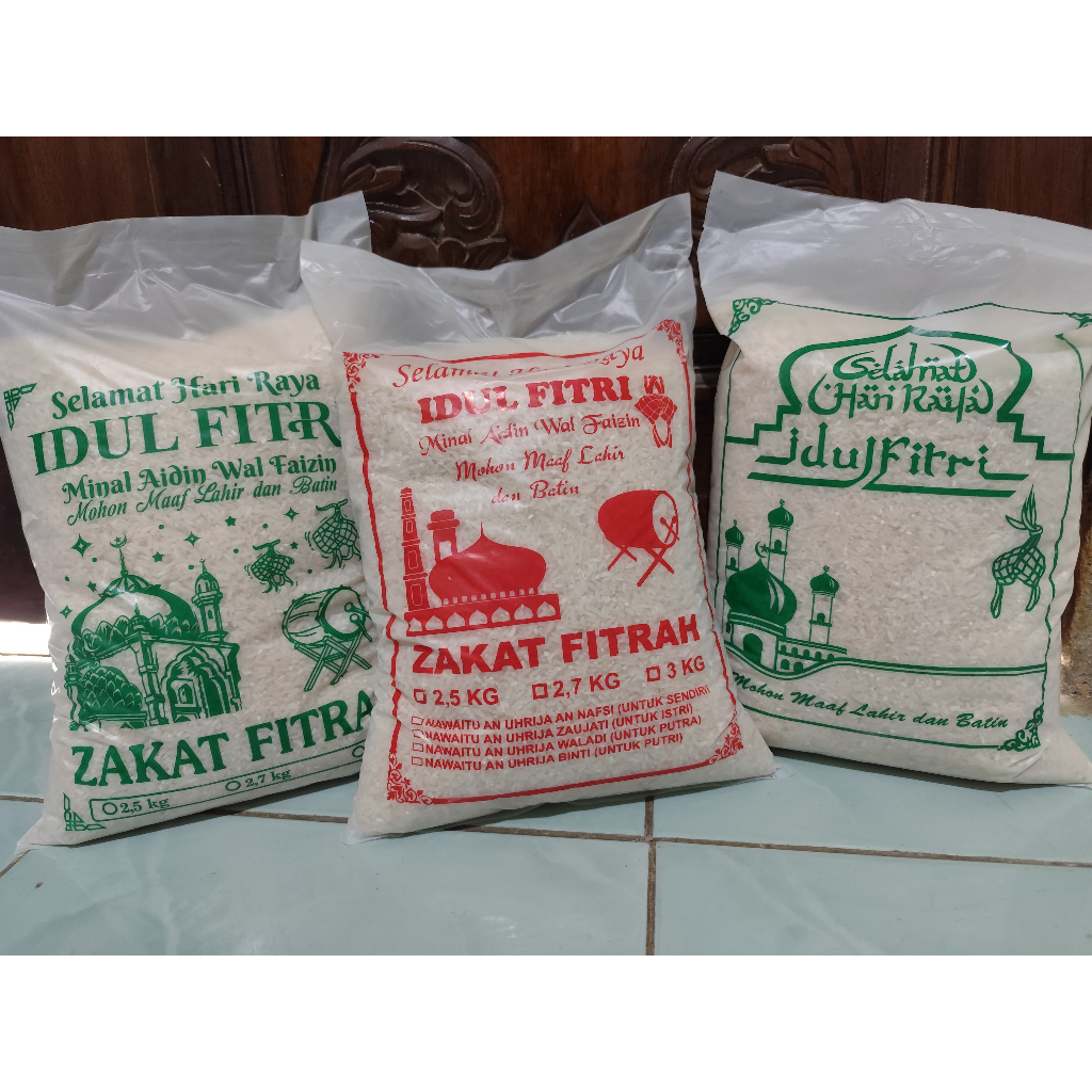 

Beras Zakat Fitrah 3 kg 2,5 kg 2,7 kg Kualitas Mantap