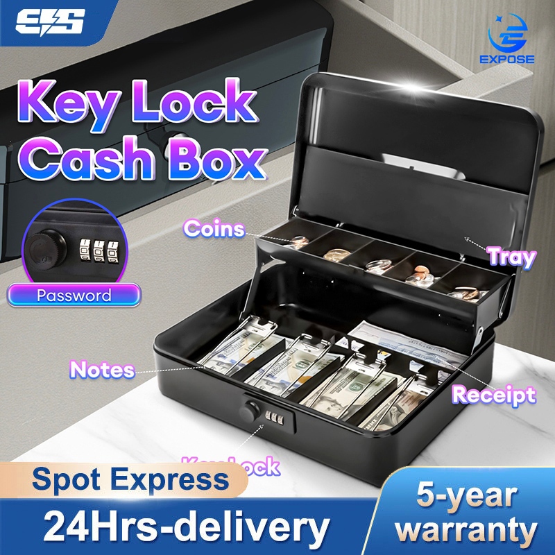 Cash Box With Lock Brankas Uang Bahan Baja cash deposit box  cash box uang  Brankas Uang
