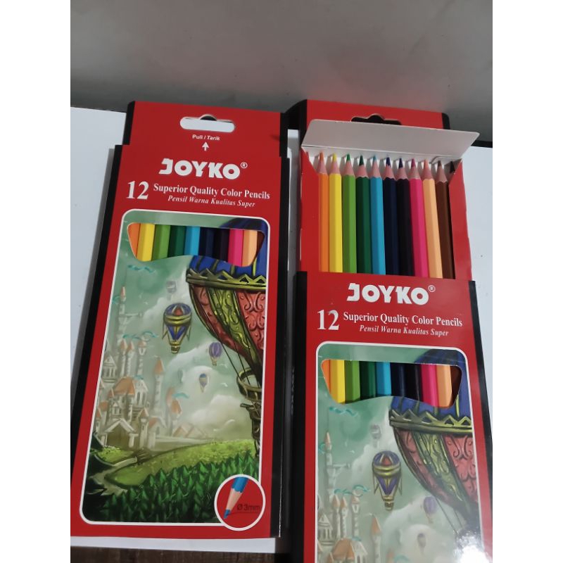 

Pewarna Clear Pensil Warna 12 Warna Panjang Joyko
