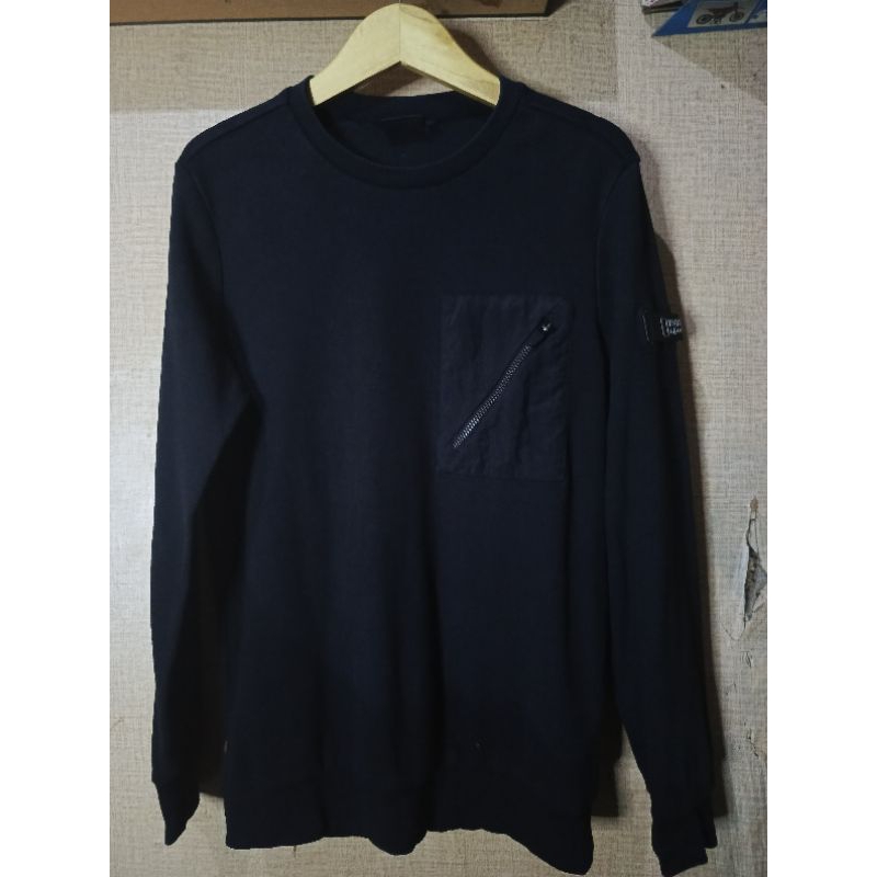 national geographic crewneck second pocket depan patch