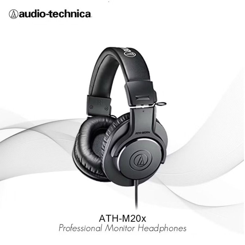 Audio Technica ATH-M20X / ATH M20x / ATH-M20X Professional Monitoring Headphones - Wired