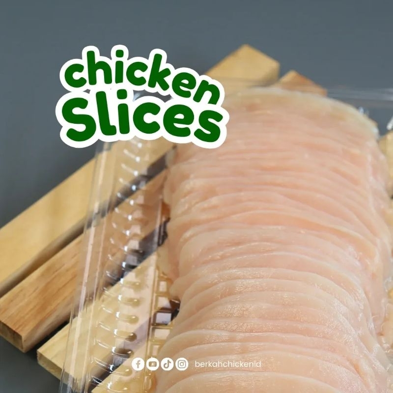 

Chicken Slices Berkah Chicken Organic Fillet Dada Ayam Organik