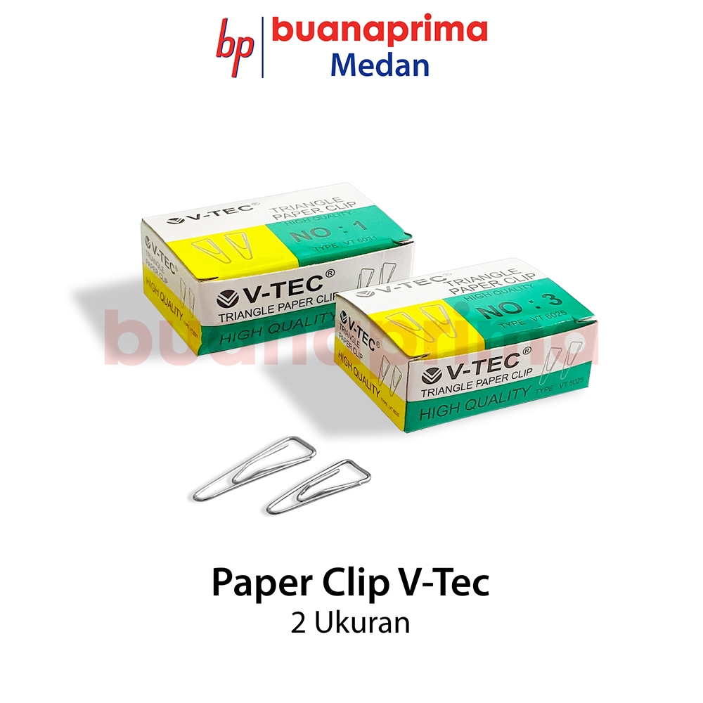 

PAPER CLIP V-TEC No 3 1 5 Jumbo Triagonal Clip Kawat Kertas