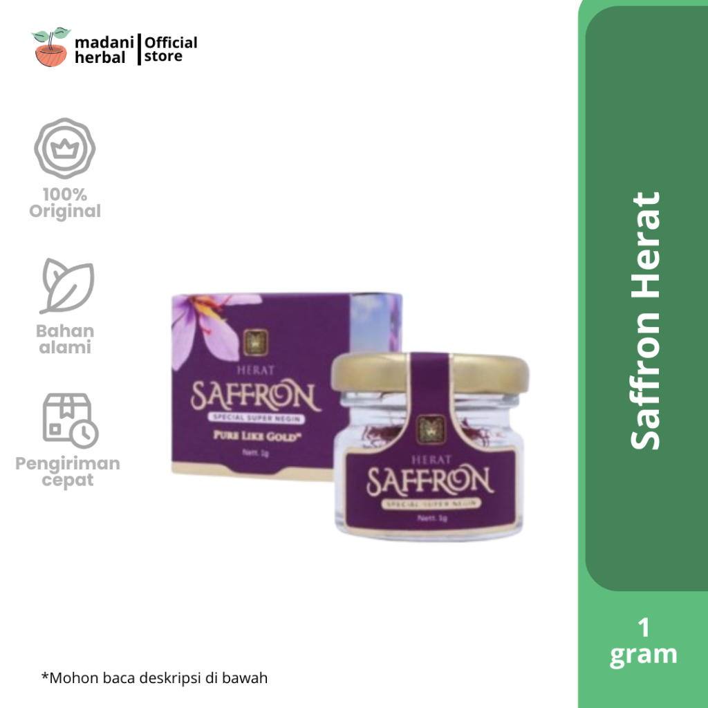 

Saffron Super Negin Grade A 100% Asli
