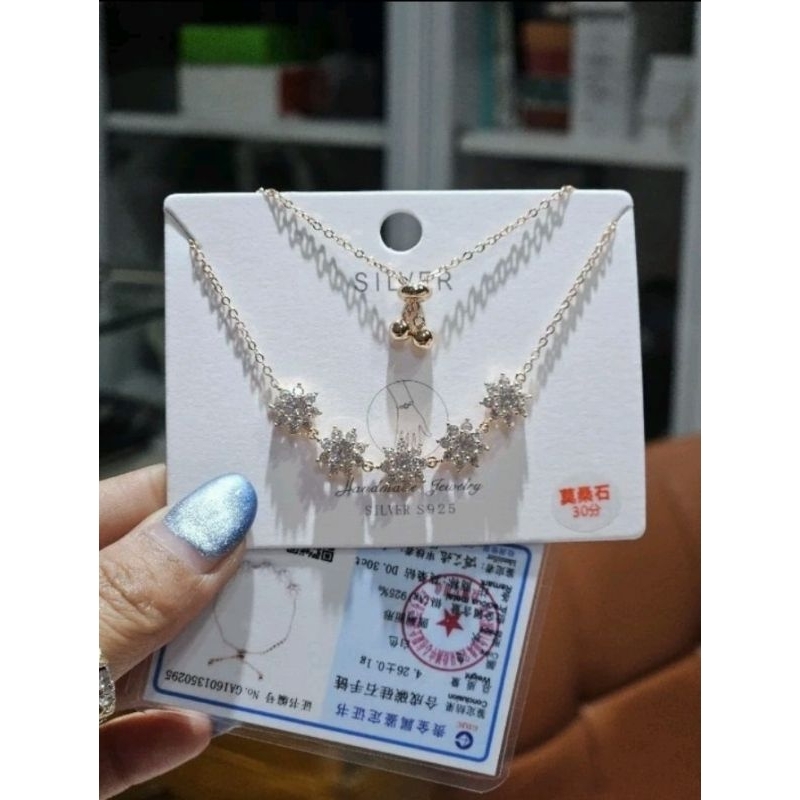 gelang mosang gelang moissanite gelang silver 925 gelang serut silver