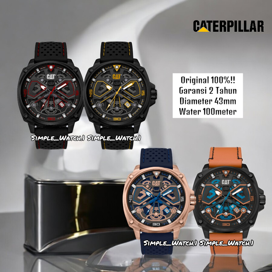 Original 100% Jam Tangan Pria Caterpillar CAT AJ.161.21.127 AJ.161.21.128 AJ.161.38.126 AJ.191.21.12