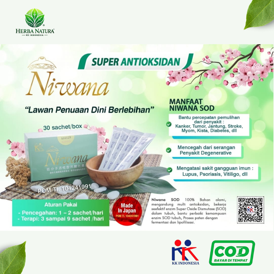 Niwana c Alami Radikal Bebas SGF 150 tabs KK Indonesia