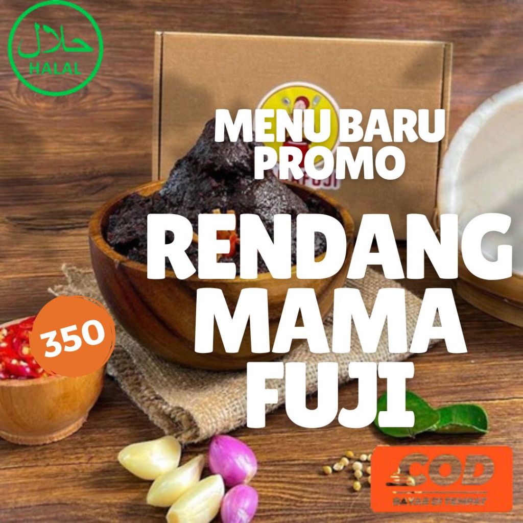 

Rendang Mama fuji kemasan 350 GRAM (Mine Size ) / Asli Rendang padang / rendang daging asli