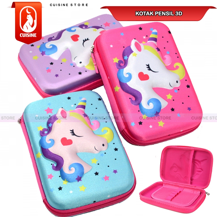 

Kotak Pensil 3D Timbul EVA Besar 22 CM Tempat Pensil Anak Karakter Avanger Capybara Kuromi Lucu