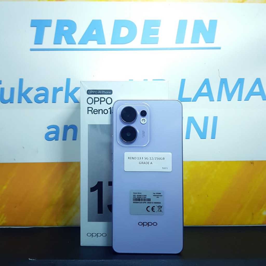 Oppo Reno 13 F 5G 12/256GB Ungu Second Bekas Fullset