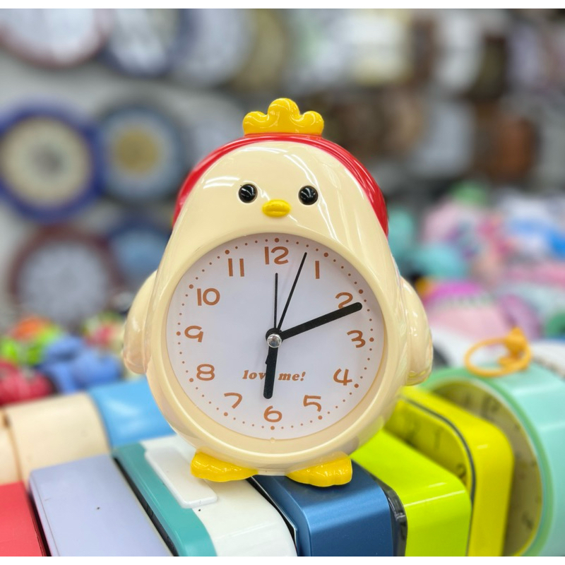 Jam Weker Alarm Karakter Ayam 1552 Bunyi Beep Free Baterai