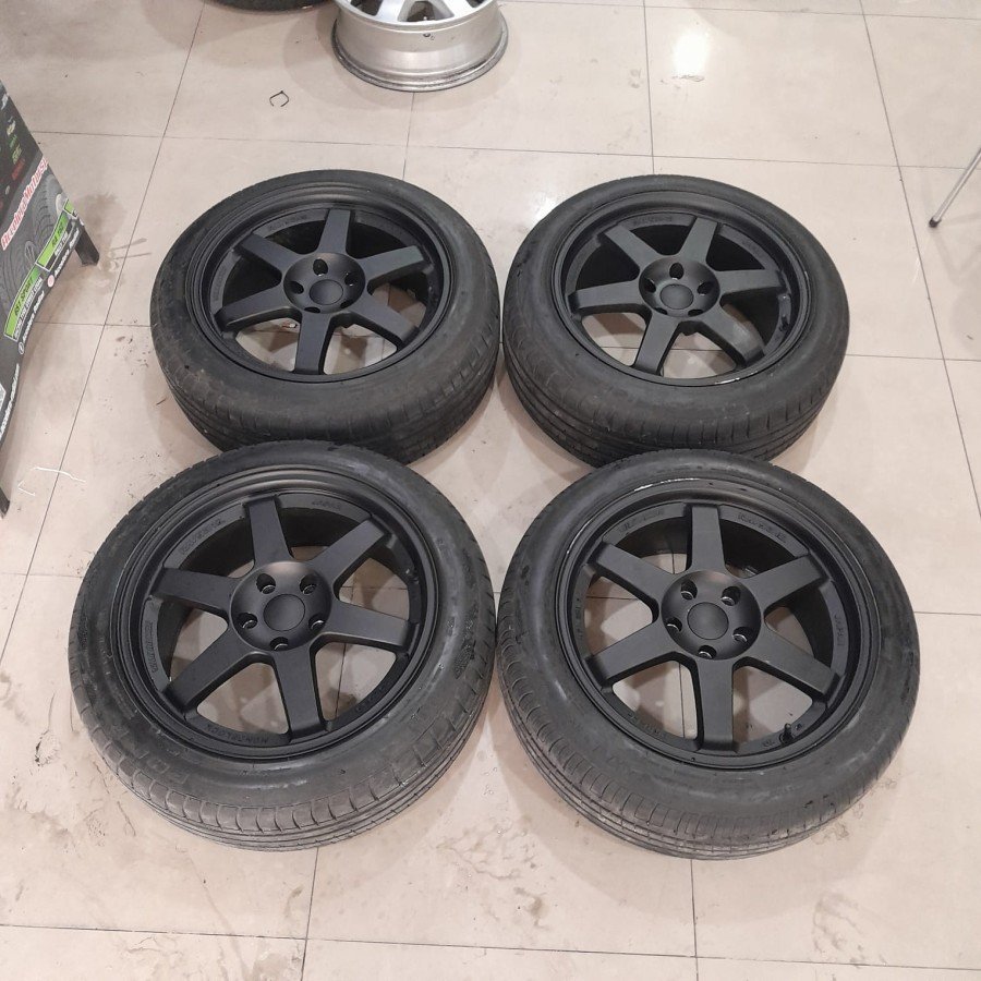 VELG MOBIL TE37 RING 18 PCD 5X114,3 COCOK BUAT INOVA RUSH XPANDER XTRAIL SERENA