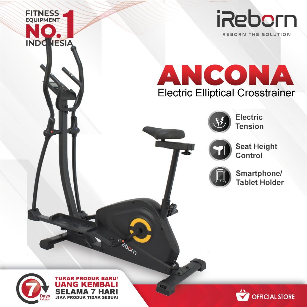 iReborn - Alat Fitness Elliptical Crosstrainer Elektrik Ancona (Official Shop)