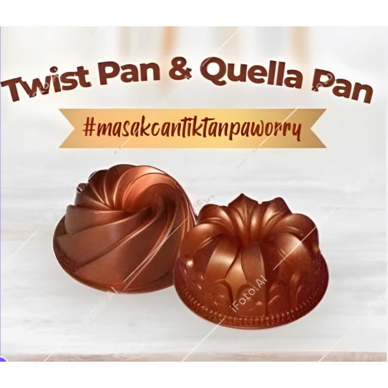 Twist Pan Vienta dan Quella Pan Vienta - Loyang Smart Oven Vienta - Swiden Premium Black Knife Set P